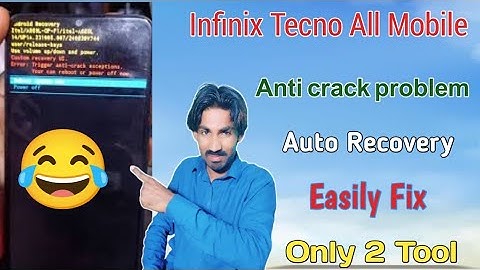 Infinix Tecno Anti Crack Problem Solution 2026 Auto Recover || Tirgger Error Solution