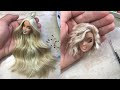 Stunning Makeover Transformation of Barbie ~ DIY Miniature Ideas for Barbie ~ Wig, Dress, Faceup