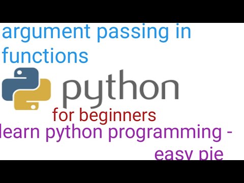 arguments passing in Functions python part-6 - YouTube