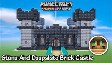 Minecraft 1.17 Update : Stone And Deepslate Brick Castle Tutorial For Minecraft #2