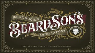 Beardsons Layered Font Font Free Download