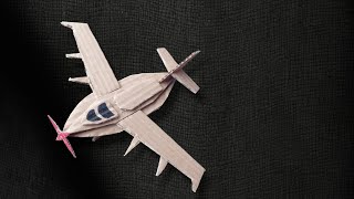 make a small, agile airplane from cardboard