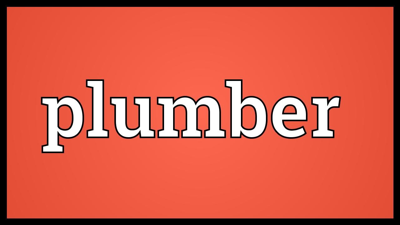 Plumber Meaning YouTube