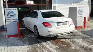 Mercedes E350D 2019 Car Wash Automatic Touchless Smart 360 Polishing Air Drying Full Review Ohrid Mk