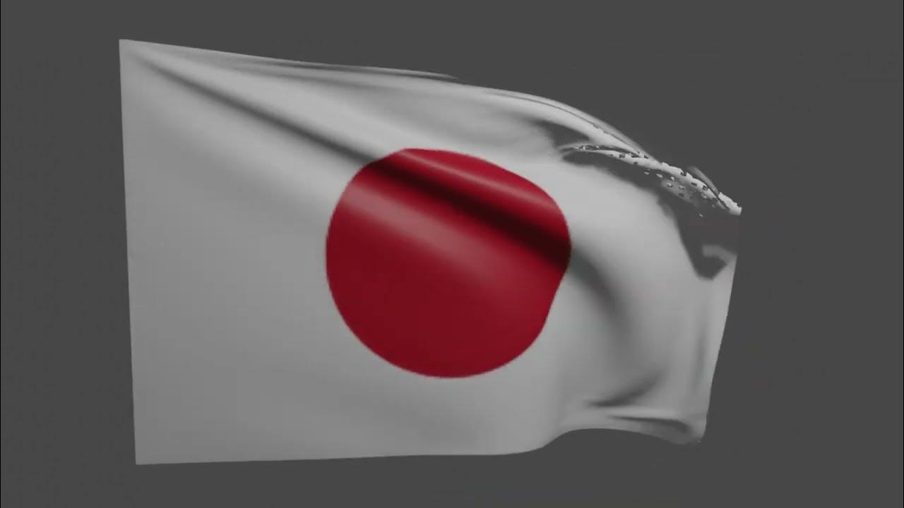 Japan Waving Flag Japan Flag Animation japan japanflag YouTube