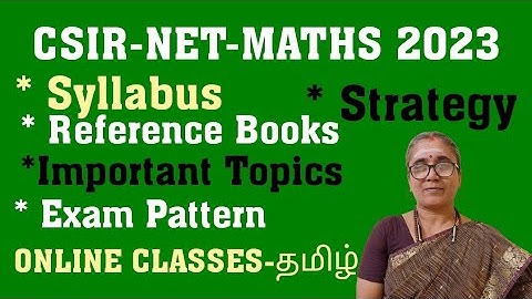 PREPARATION TIPS-CSIR NET MATHEMATICS-IMPORTANT TOPICS-REFERENCE BOOKS-EXAM PATTERN #csirnetmaths