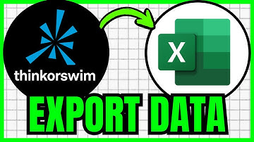 How To EXPORT DATA From ThinkorSwim To Excel (QUICK & EASY) 2025