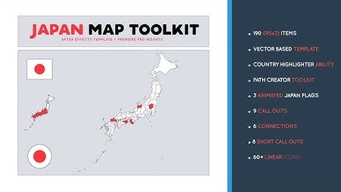 Japan Map Toolkit After Effects Template Videohive 29487843