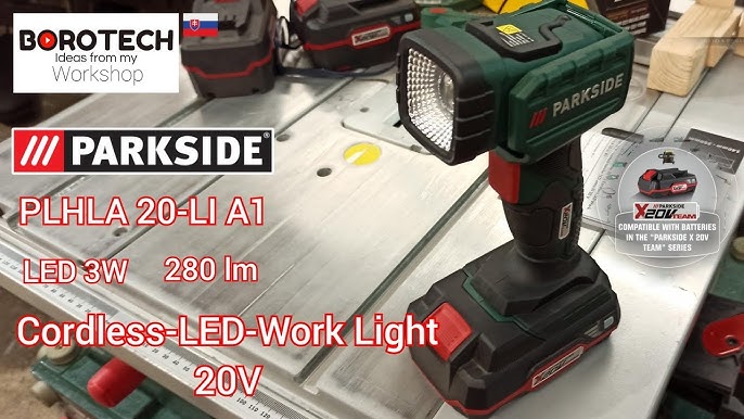Defekte Lidl Parkside Akku LED Handlampe 20 V PLHLA 20 Li B1 - YouTube
