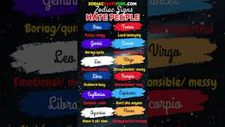 Zodiac Signs' Least Favorite People: Find Out Who Each Sign Can't Stand Based on Their Traits!