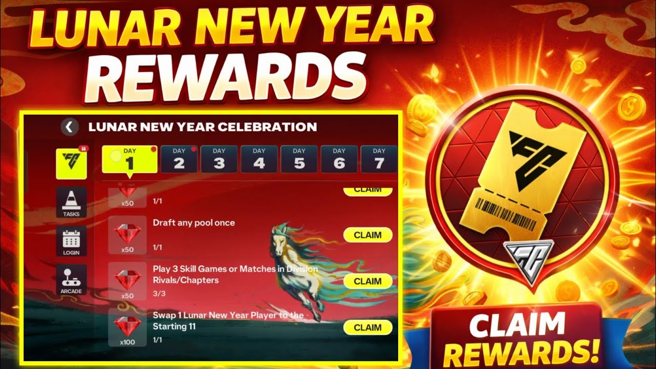 КАК ПОЛУЧИТЬ ПРАЗДНИЧНЫЕ ВАУЧЕРЫ НА ЛУННЫЙ НОВЫЙ ГОД, ПОМЕНЯВИВ ОДНОГО ИГРОКА НА СТАРТОВЫЙ СОСТАВ...