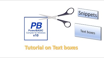 PowerBasic Snippets - Tutorial on using the text box