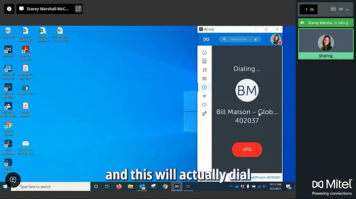 Virtual WFH Mitel UC Demo