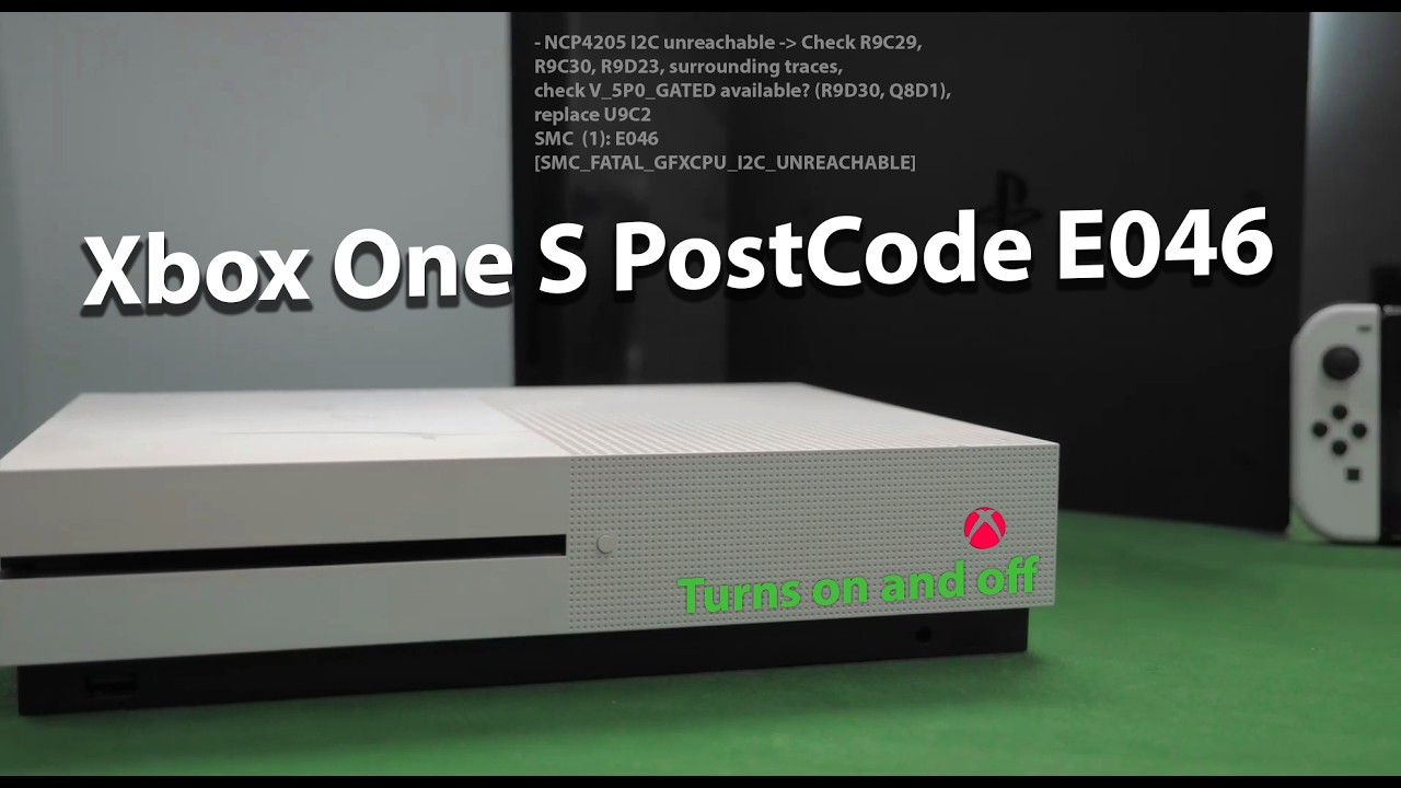 Xbox One S does not turn on after flooding (PostCode E046)