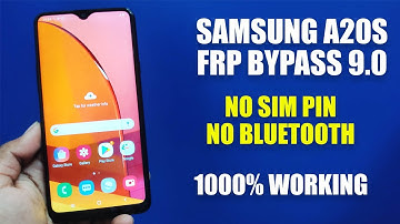 SAMSUNG Galaxy A20s (SM-A207F) Frp Bypass Android 9 Latest security | 1000%Working Trick 2021