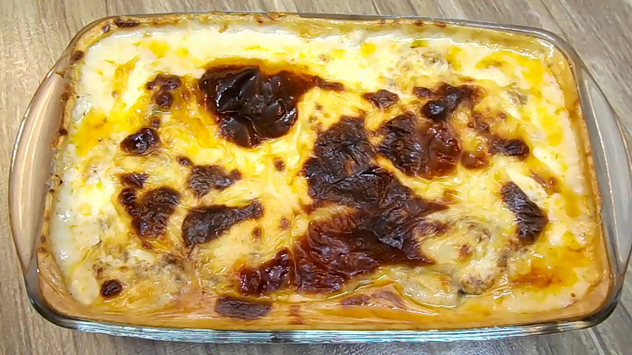 المسقعه بالبشاميل واللحمه المفرومه روووعه  / أكلاتي مع آلاء الجبالي