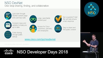 NSO Dev Days: Carl Moberg on NSO+Ansible, NSO Usability, NSO+ONAP and NSO Roadmap