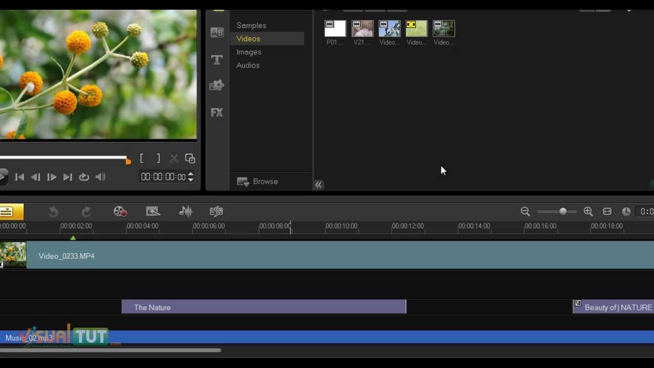 Video Studio X4 Open a Project සිංහල පාඩම 09වන කොටස YouTube