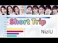 [NiziU] Short Trip | Bar chart race [Line Distribution]