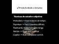 Produtividade e estudos #aprender #programação #estudo