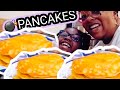 TEACHING 8 YEAR OLD BLAKE HOW TO #COOK PANCAKES AND EGGS|ALWYS HAVE FUN IN THE KITCHEN|CARTERS EAT