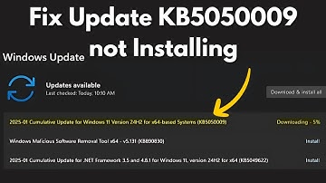Fix Update KB5050009 not Installing on Windows 11!
