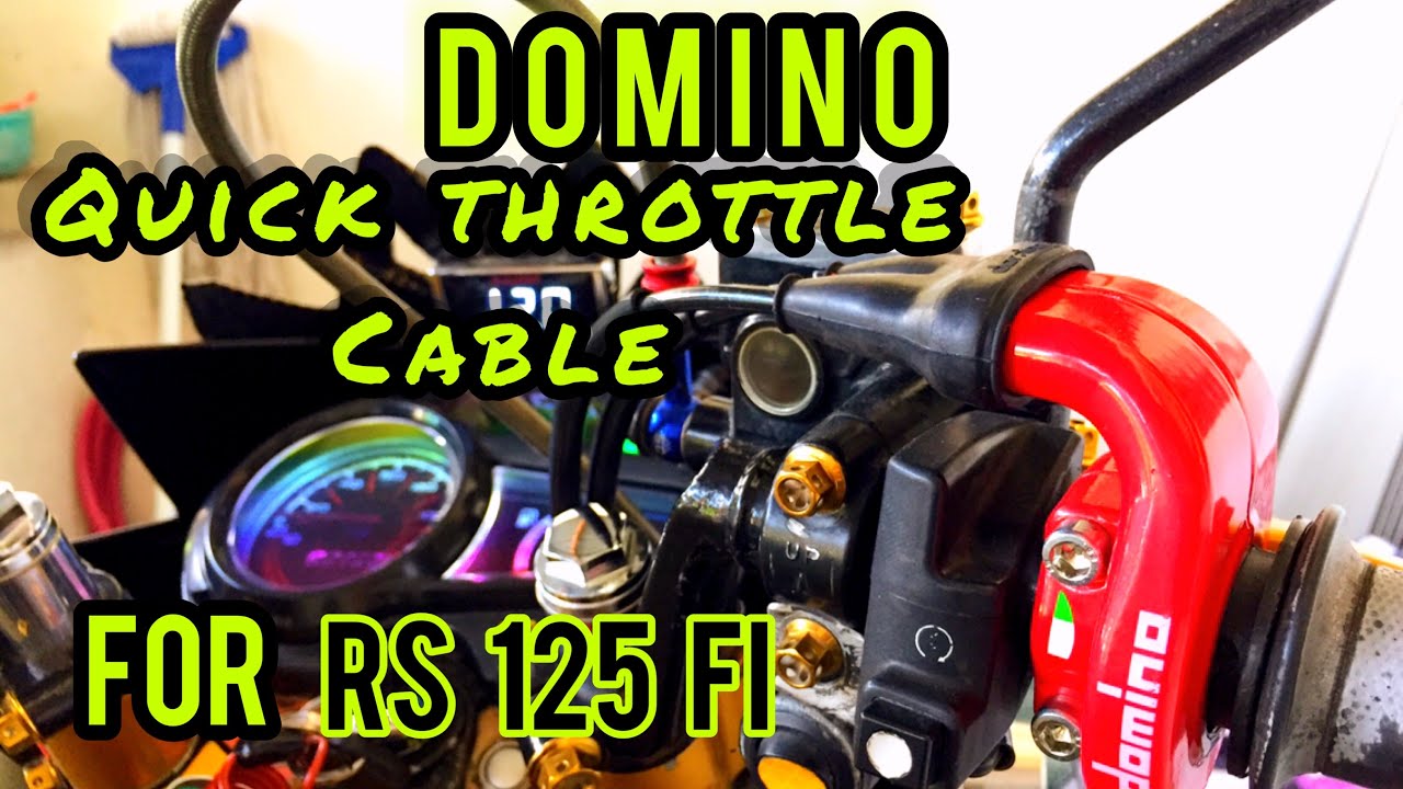 Paano magkabit ng Domino quick throttle cable for Rs 125 fi -tutorial guide.