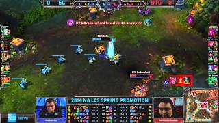 EG vs DTG G1 - LCS 2014 NA Spring Promo