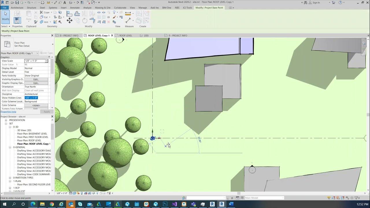 setting-project-north-and-true-north-in-revit-youtube