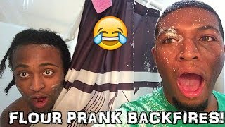 FLOUR PRANK!! (BACKFIRES) chords