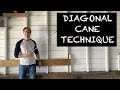 How to Use a White Cane - Diagonal Cane Technique - Blind and Visually Impaired