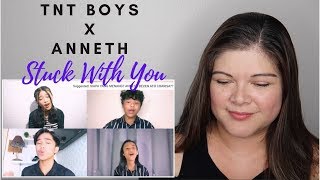 TNT BOYS X Anneth Delliecia - Stuck With You (Ariana Grande ft. Justin Beiber) [REACTION]