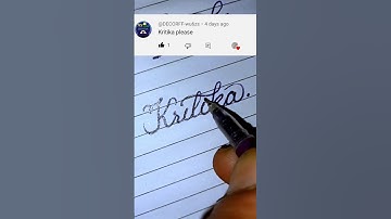 "Kritika" stylish name by Iwrite!; #nameart #cursivewriting