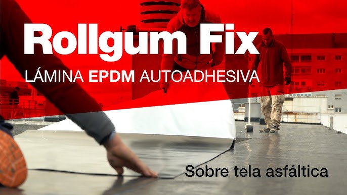 Impermeabilización con EPDM Autoadhesivo Rollgum Fix y aislamiento térmico  sin perforaciones 