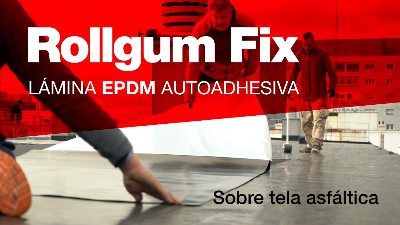 Impermeabilización con EPDM Autoadhesivo Rollgum Fix y aislamiento