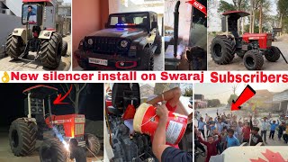 Swaraj के काम में पूरा दिन निकल गया आज।👌3bar light ,New gear box oil🛢️डाल दिया || Miss u Nishu bhai💔