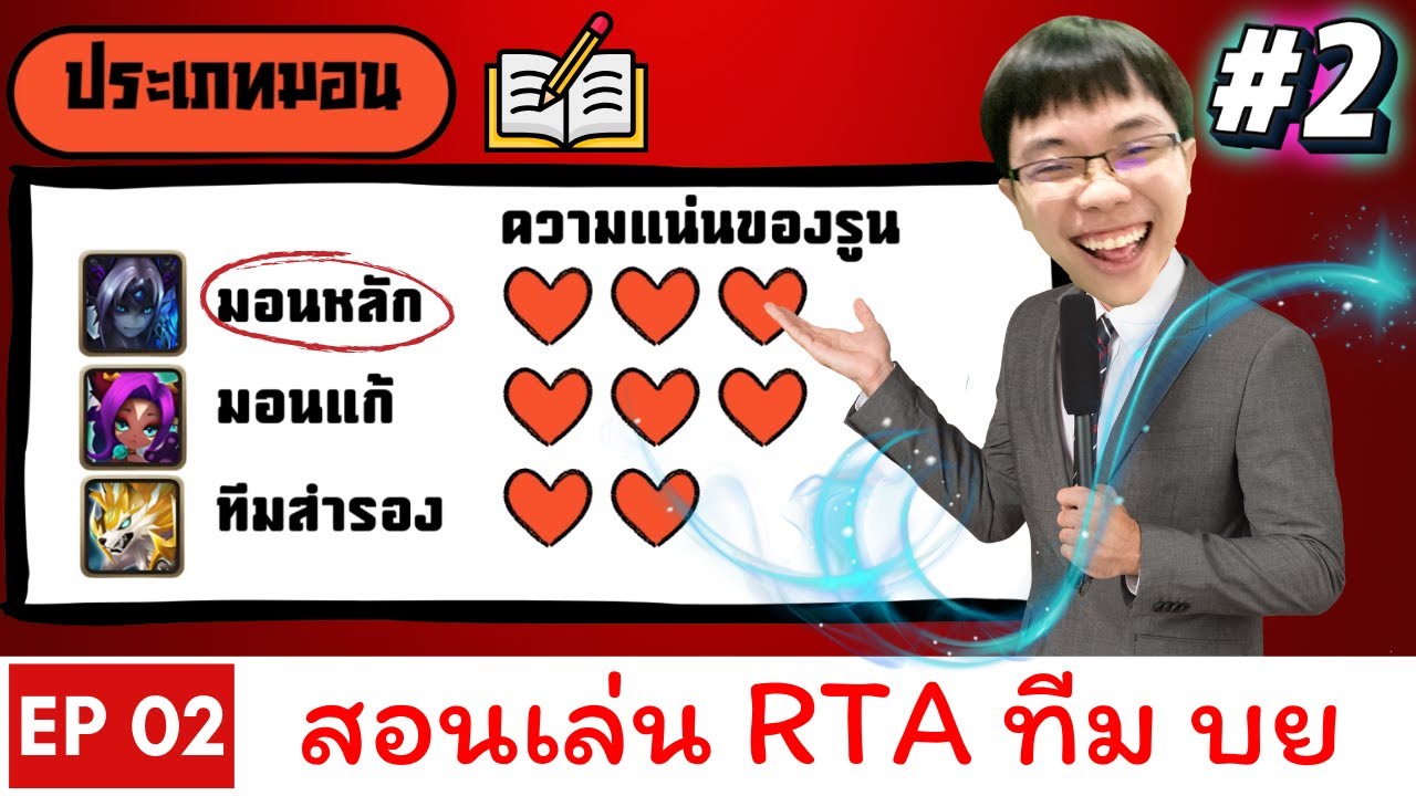 [EP2] สอนเล่น RTA ทีม บย : ประเภทของมอนเตอร์ ทีม บย สำคัญมาก!!