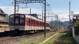 近鉄6432系 Mi25編成 普通尺土行 忍海第四号踏切道 通過