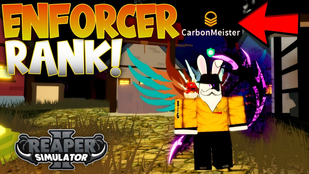 Reaching 250 Trillion Enforcer Rank Reaper Simulator 2 Roblox New Game - roblox fortnite enforcer