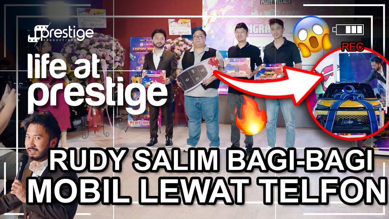 FULL SENYUM! RUDY SALIM BAGI-BAGI HADIAH TOTAL 500 JUTAAN DI ULANG TAHUN ARCADE TERHITS SEINDONESIA
