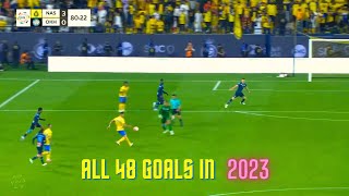 Cristiano Ronaldo's All 48 Goals In 2023 | English And Arabic Commentary | Extended Version | 1080p