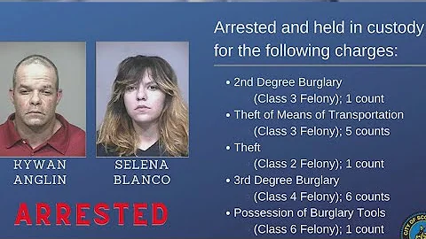 2 arrested in connection to string of Scottsdale garage burglaries