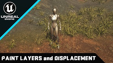 Open World Landscape AutoMaterial Paint Layers and Displacement