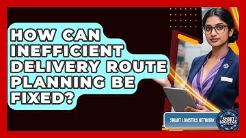 How Can Inefficient Delivery Route Planning Be Fixed? - Smart Logistics Network