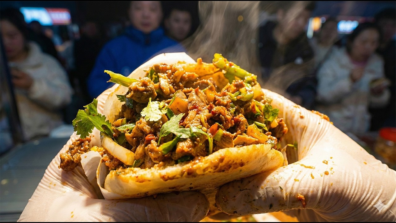 🔴LIVE : 🥷🏻Ninja Lady's Roujiamo 中華料理 중국 길거리 음식! #chinesestreetfood #chinesecuisine 20260228