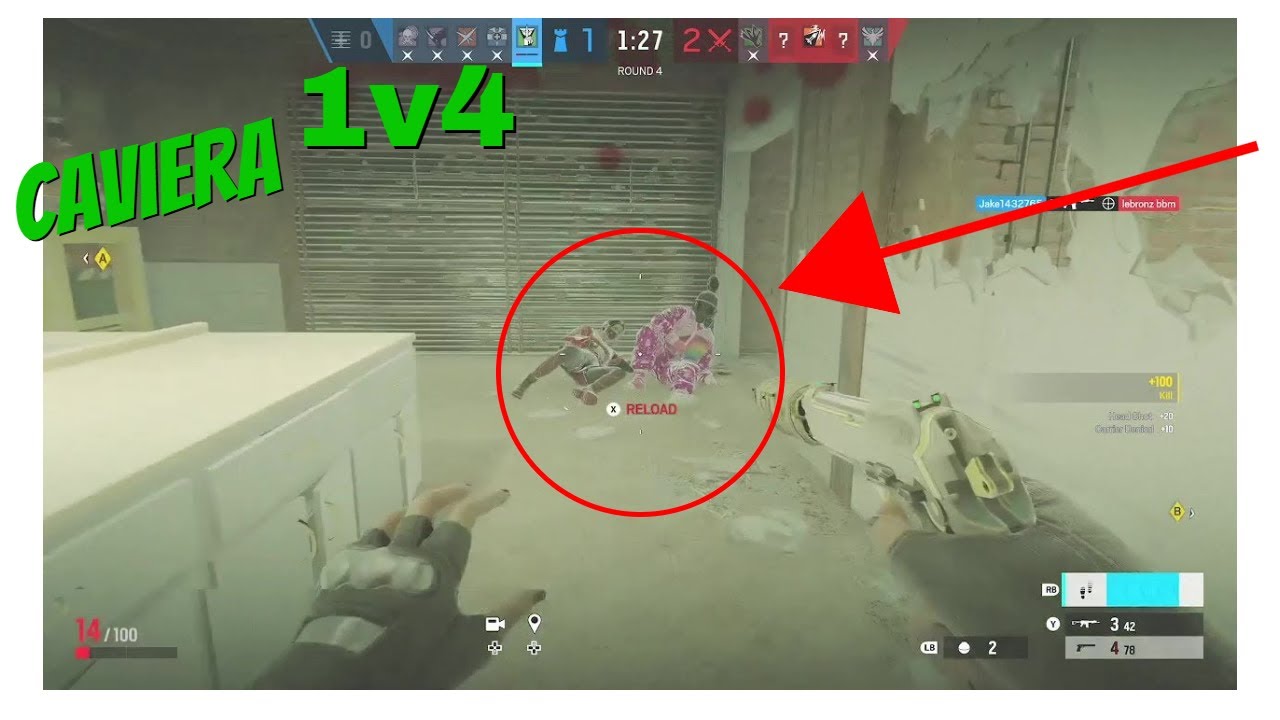 Caveira 1v4 Clutch - Rainbow 6 Siege - YouTube