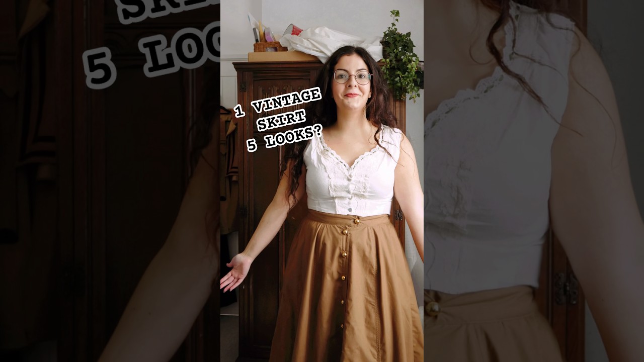 One Vintage-Style Skirt, 5 Looks? (or is the first too unhinged