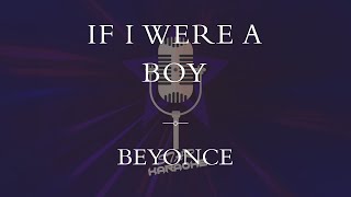 Beyonce  -  If I Were A Boy (Karaoke)