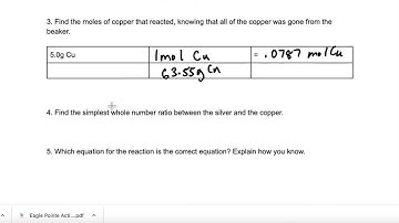Fe and CuSO4 Intro Lab Pre-lab