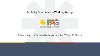 Mobility Coordination Working Group Meeting - June 24, 2025 10:00 a.m.
